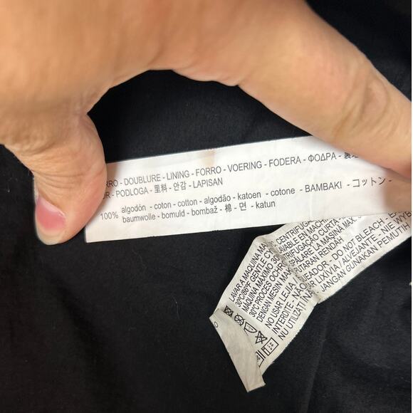 Zara Womens S Black Embroidered Boho Casual Mini Skirt Bird Design Lined - Picture 5 of 6